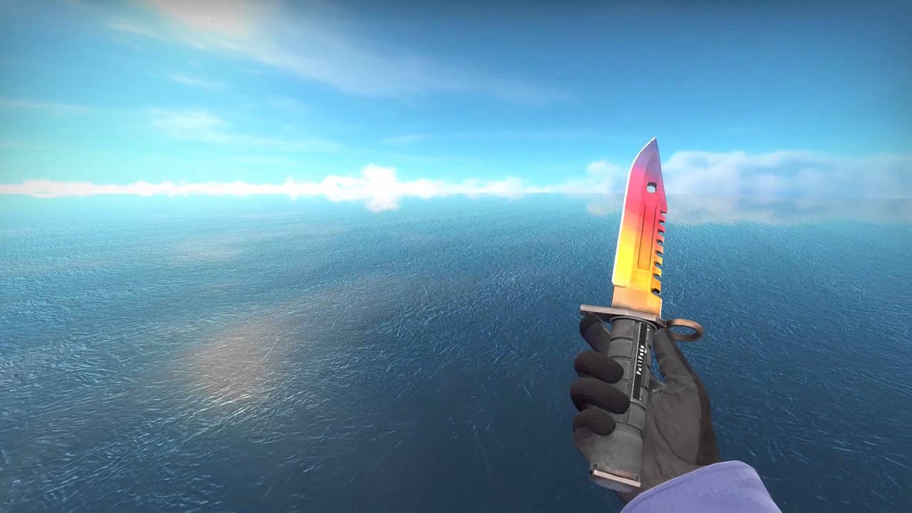 CS:GO - M9 BAYONET FADE FULL FADE FN Showcase - YouTube