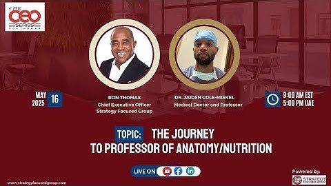 The CEO Series with Dr. Jaiden Cole-Miskel