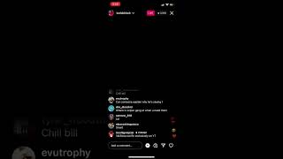 Kodak Tweaking On Ig Live