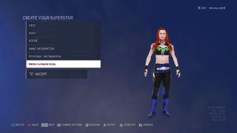 WWE 2K20 create a superstar creating alex cassidy desiding what logos to give her like subscribe