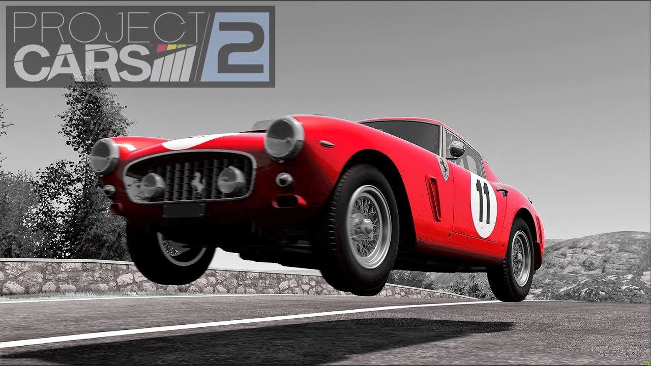 Project CARS 2: 1961 Ferrari 250 GT Berlinetta on Azure Coast gaming logo