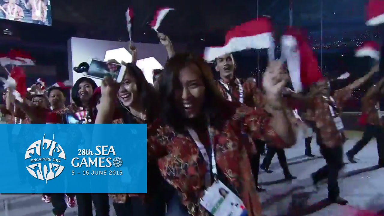 Athletes March - Indonesia | 28th SEA Games Singapore 2015 - YouTube