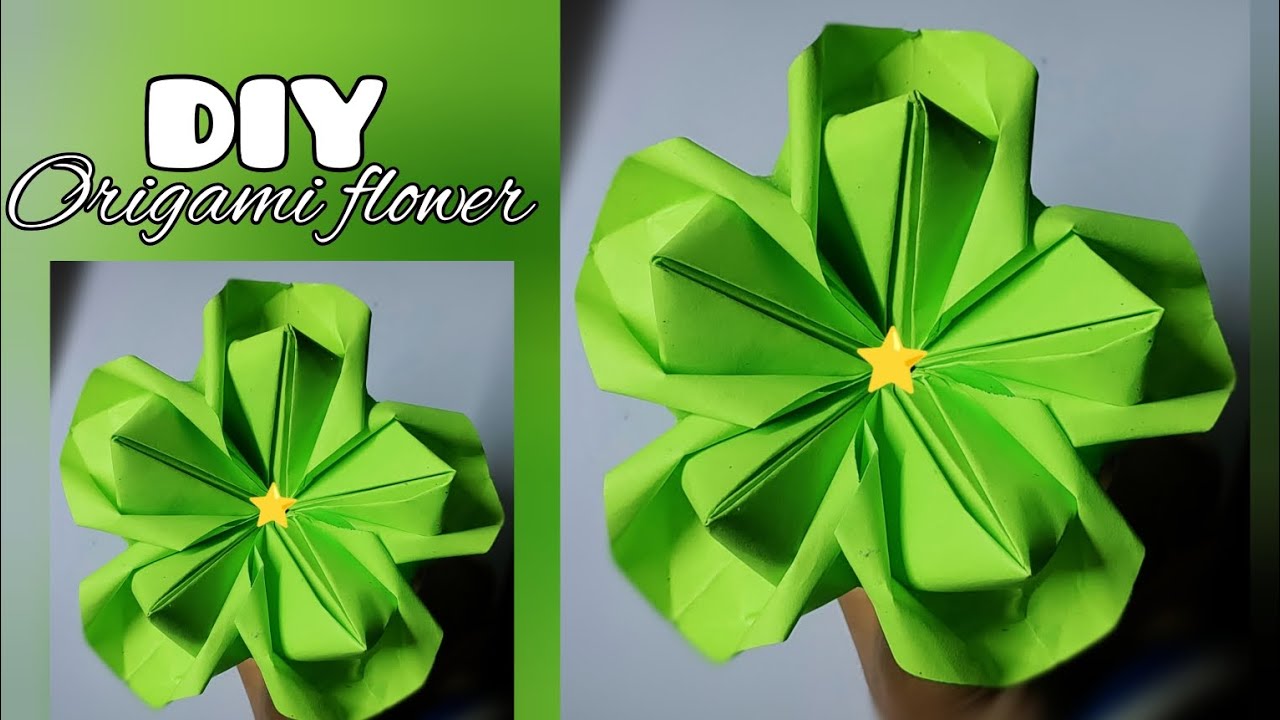 Paper Origami Flower - CRAZY ARTSY || DIY - YouTube