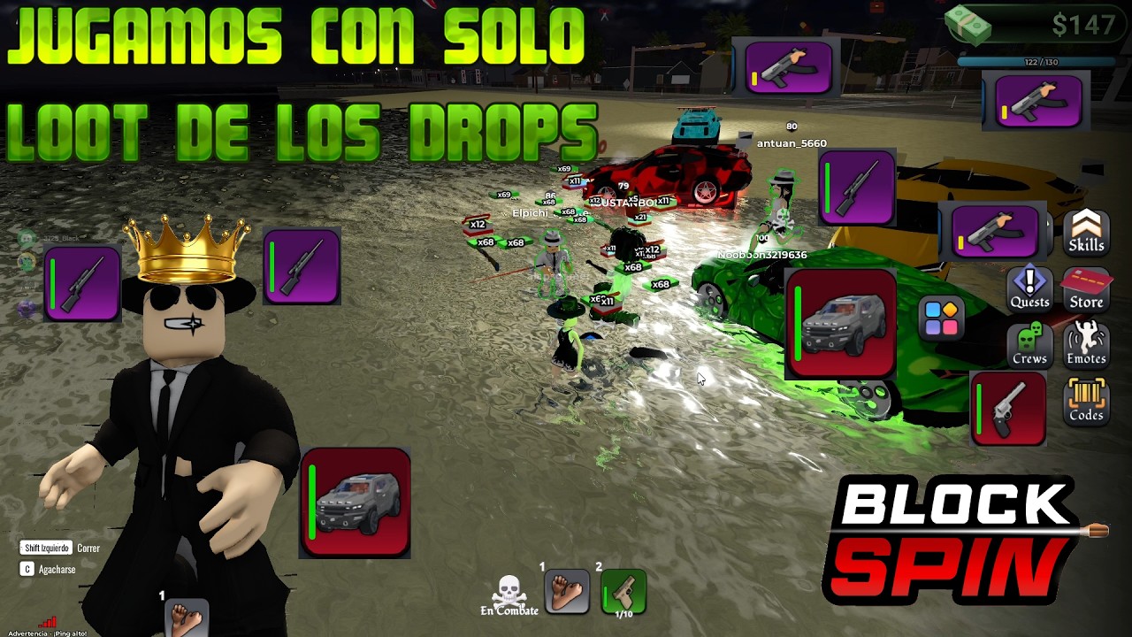 🔥BLOCK SPIN💥JUGAMOS CON FULL LOOT DE LOS DROPS💥