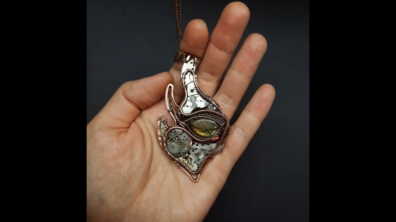 Dragon eye. Steam punk jewelry.