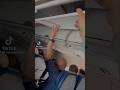Unbelievable! Plane Ceiling Collapses Mid-Flight and Passengers Hold It Up with Their Hands!