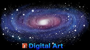 Galaxy Digital Painting // Autodesk Sketchbook