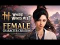 Where Winds Meet super cute female character creation with QR code