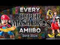 Every super smash bros amiibo 20142024