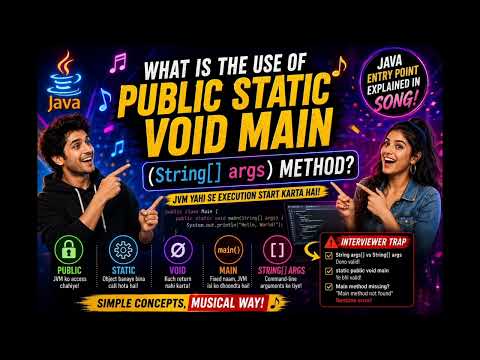 What Is the Use of public static void main(String[] args)? | Java Interview Question | Java Song