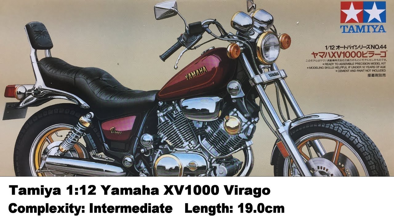 Tamiya 14044 1/12 Scale Model Motorcycle Kit Yamaha Virago XV1000 