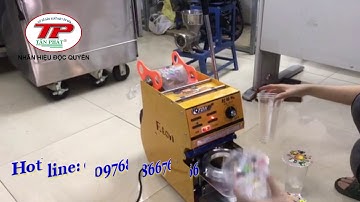 Máy dán miệng ly Eton D7 mẫu mới - máy dập nắp cốc nhựa