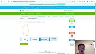 IXL Geometry  N.2 Classify quadrilaterals I