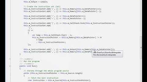 Tutorial: Create an interpreter for Brainfuck in C#