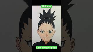 Shikadai Nara Drawing #shorts #drawing #art #howtodraw #animedrawing #shikadai screenshot 4
