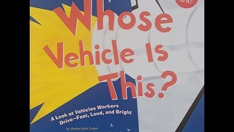 Whose Vehicle Is This? by Sharon Katz Cooper