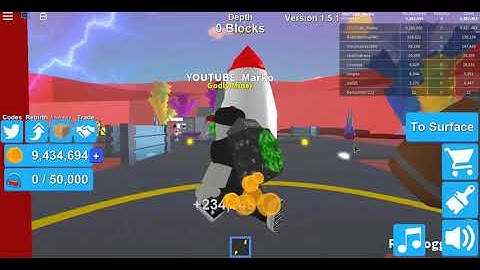 ROBLOX FREE GAME SPACE! Mining Simulator Part 29