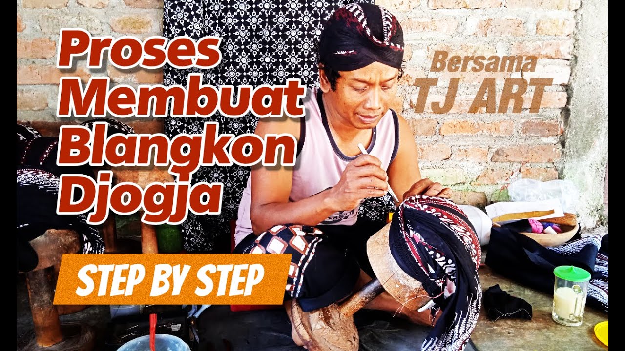 Proses Pembuatan Blangkon Khas Jogja Bersama TJ ART, Step by Step