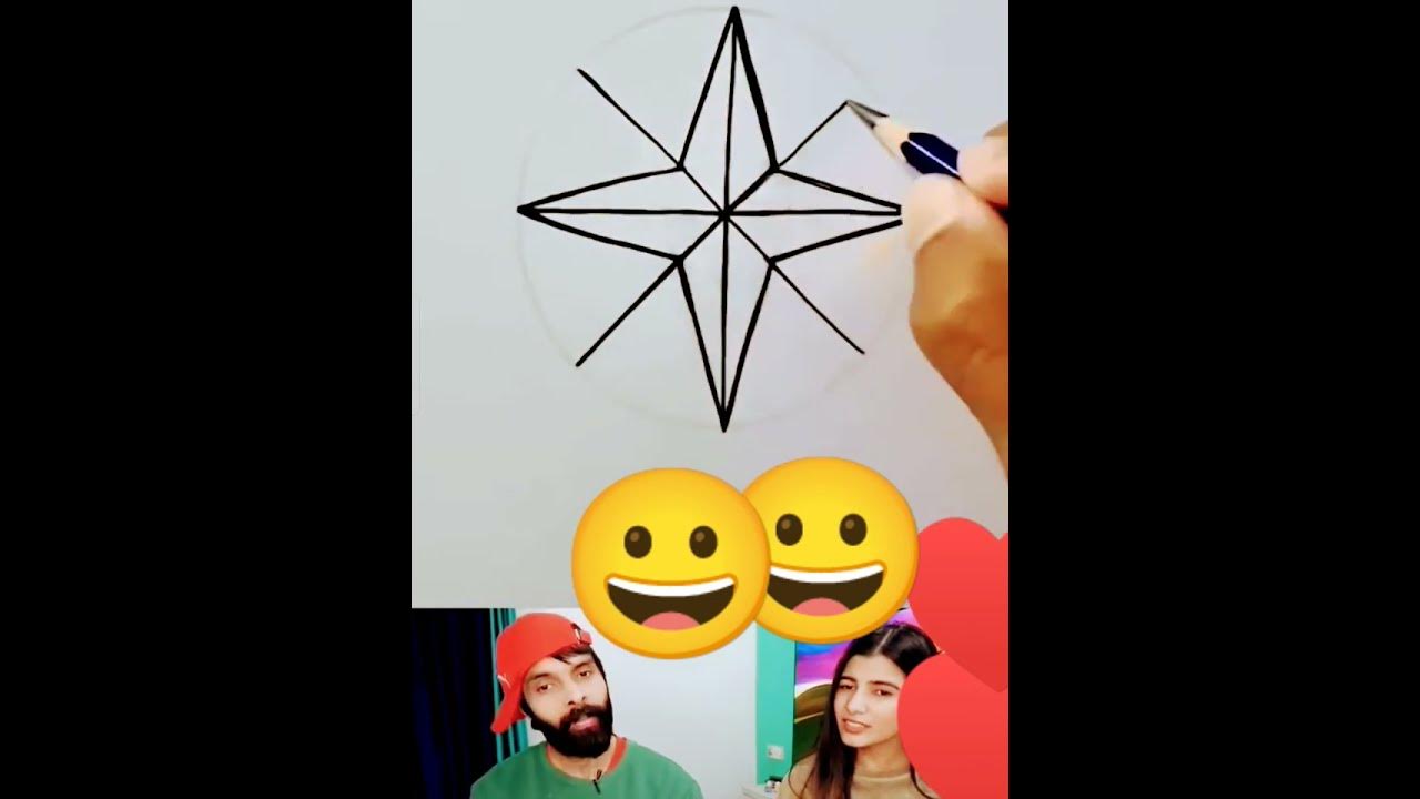 How to make Star ⭐ drawing+#youtubeshorts # - YouTube