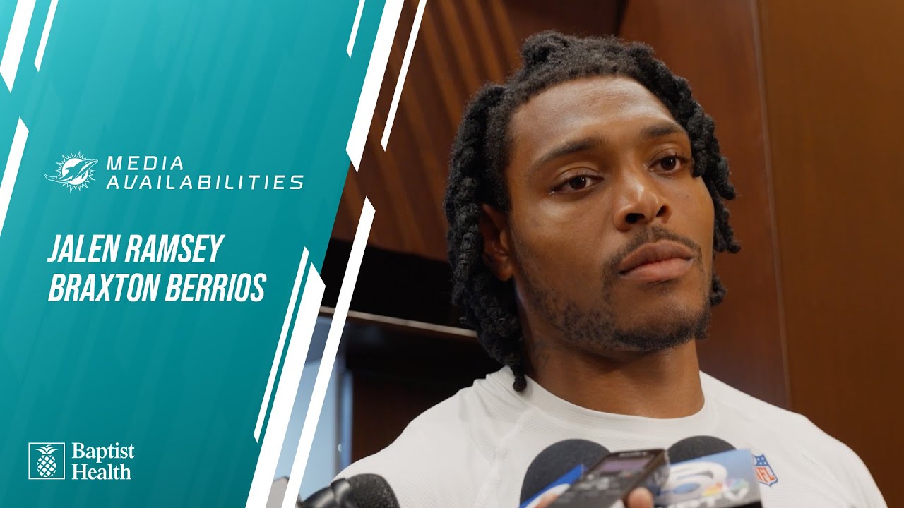 Ramsey and Berrios Meet with the Media l Miami Dolphins