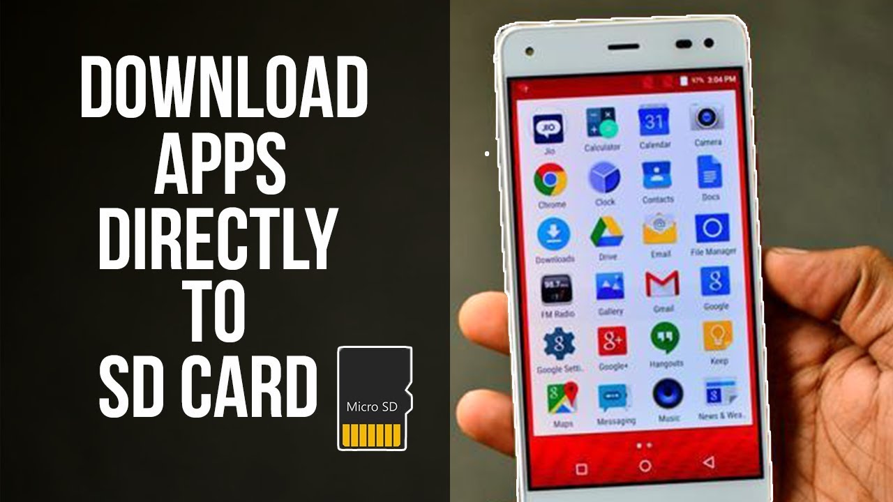 how can i download an app to my sd card