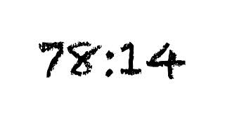 90 Minute Countdown Chalk - Black on White