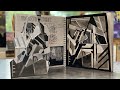 TOP TIPS in creating ABSTRACT art [Indian ink] sketchbook pages