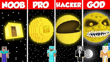 SUN PLANET BASE HOUSE BUILD CHALLENGE - Minecraft Battle: NOOB vs PRO vs HACKER vs GOD / Animation