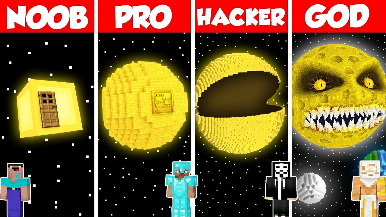 SUN PLANET BASE HOUSE BUILD CHALLENGE - Minecraft Battle: NOOB vs PRO vs HACKER vs GOD / Animation