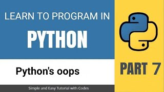 Chapter 7 Object Oriented Programming in Python's For Beginners [Tutorial Hindi] #pythonoop #python