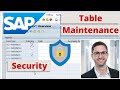 SAP Table Maintenance View Security: Restrict Transaction & Table Access