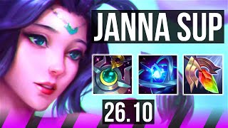 JANNA &amp; Ashe vs NAMI &amp; Ezreal (SUP) | 6k gold comeback | EUNE Challenger | 26.10