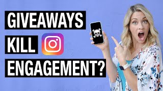 DARK SIDE OF INSTAGRAM GIVEAWAYS (Do They Actually Make Your Instagram Engagement Drop?) 