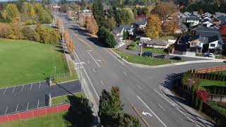 Drone view of Vancouver WA USA