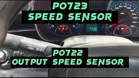 P0722 #P0723 output speed sensor