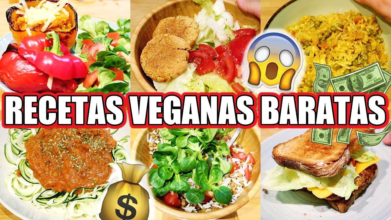 10 RECETAS VEGANAS BARATAS | ¿Cómo comer VEGANO con poco DINERO? ·  DearDiaryBlog - YouTube