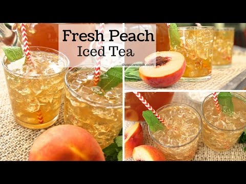 How to Make Fresh Peach Iced Tea