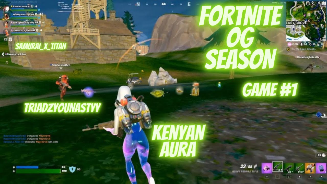 FORTNITE OG SEASON GAME #1 WITH SQUAD @triadzgamecube420 - YouTube