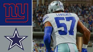 Giants vs Cowboys (Updated Madden 27 Rosters) PS5 Simulation