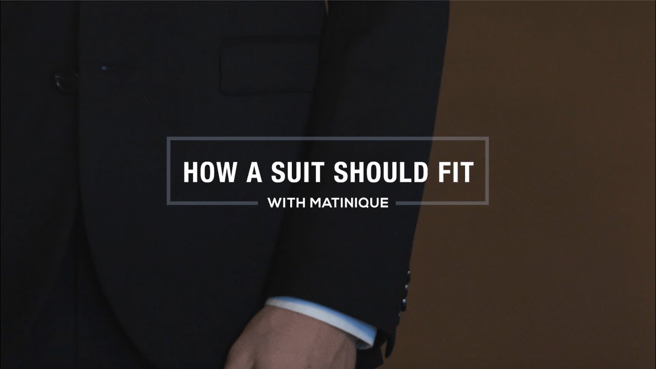 HOW A SUIT SHOULD FIT WITH MATINIQUE