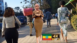 የቆንጆዎቹ ሰፈር 4ኪሎ , 🇪🇹 Addis Ababa walking Tour 2024 , Ethiopia