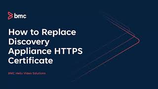 Helix Discovery How To Replace Discovery Appliance Https Certificate