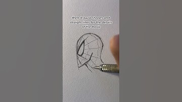 how to draw Spiderman in 5sec #spiderman #art #sketch