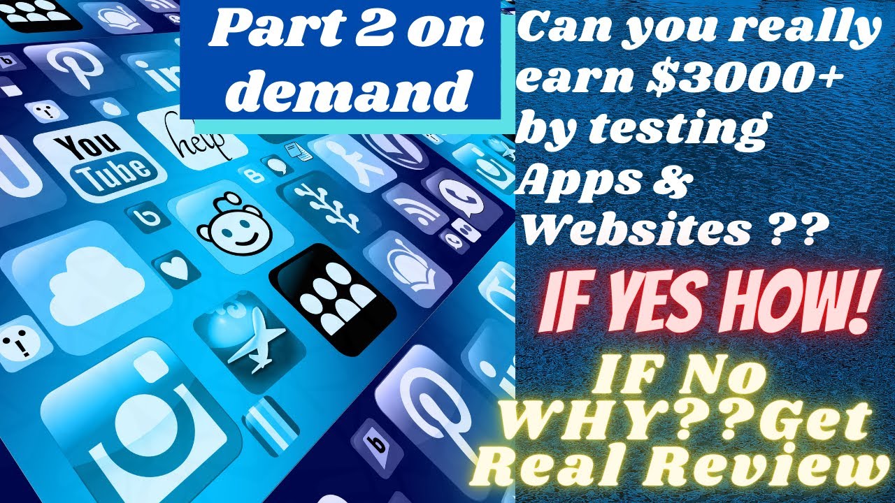 Make money online testing Apps websites part 2
