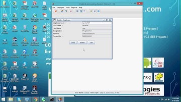 Final Year Projects |PayRoll Accounting System (Core java(swings) &Mysql) Project