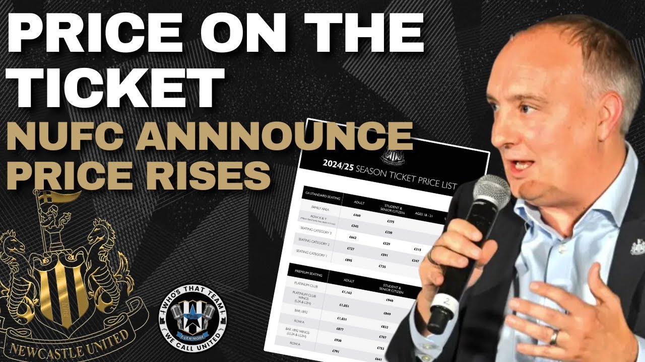 PRICE ON THE TICKET | Newcastle United announce season ticket price rises