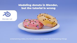 Modeling donut in Blender but wrong way