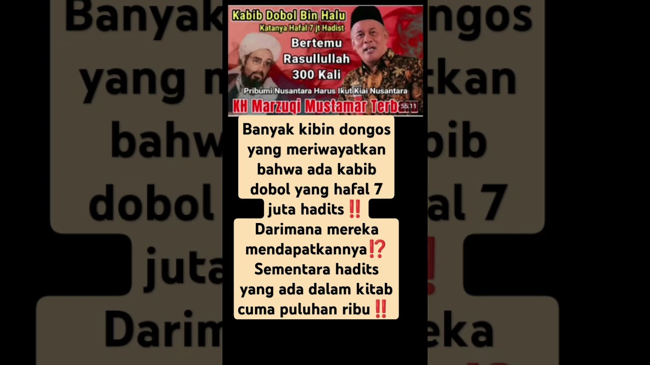 Kabib Dobol Dan Kibin Dongos Bodohi Umat‼️