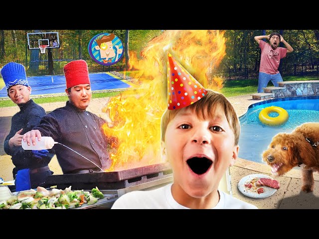 HIBACHI in our Backyard = Heaven (Chase's Birthday FV Family Vlog) class=