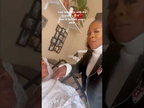 🕊️ Last moments with my grandma 🤍#RIP